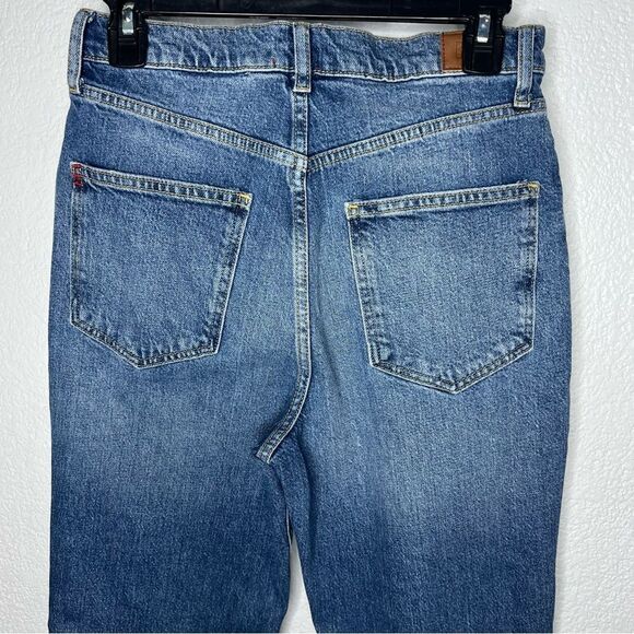 BDG Urban Outfitters Stretch High-Rise Flare Distresses Blue Women Jeans Sz 28 - Picture 6 of 12